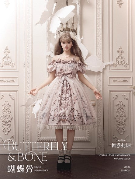 【受注予約~11/20】Butterfly Bone 2.0 ワンピース・ジャンパースカート【NyaNya】