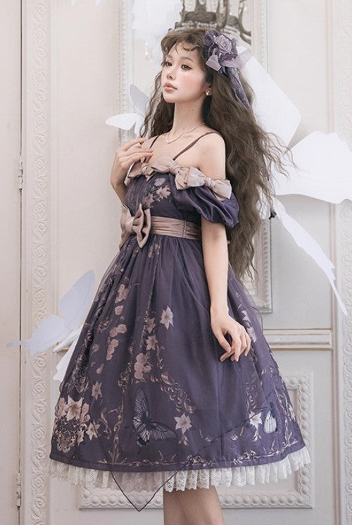 【受注予約~11/20】Butterfly Bone 2.0 ワンピース・ジャンパースカート【NyaNya】