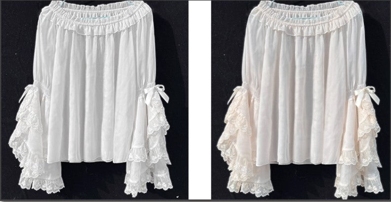 Evening Star オフショルダートップス【織綿園】