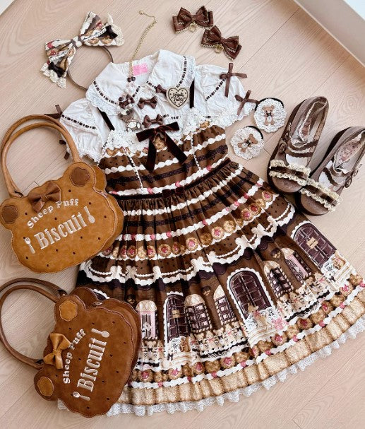 【受注予約~12/3】Biscuit Bear ハンドバッグ【Sheep Puff】