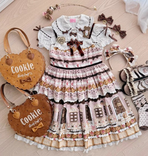 【受注予約~12/3】Biscuit Bear ハンドバッグ【Sheep Puff】