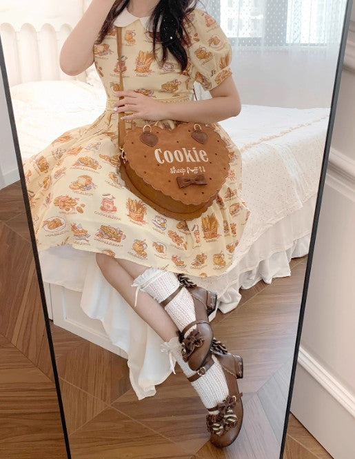 【受注予約~12/3】Biscuit Bear ハンドバッグ【Sheep Puff】