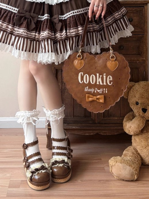 【受注予約~12/3】Biscuit Bear ハンドバッグ【Sheep Puff】