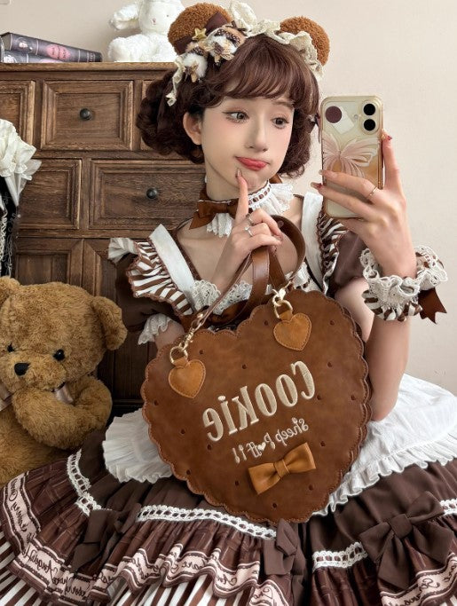 【受注予約~12/3】Biscuit Bear ハンドバッグ【Sheep Puff】