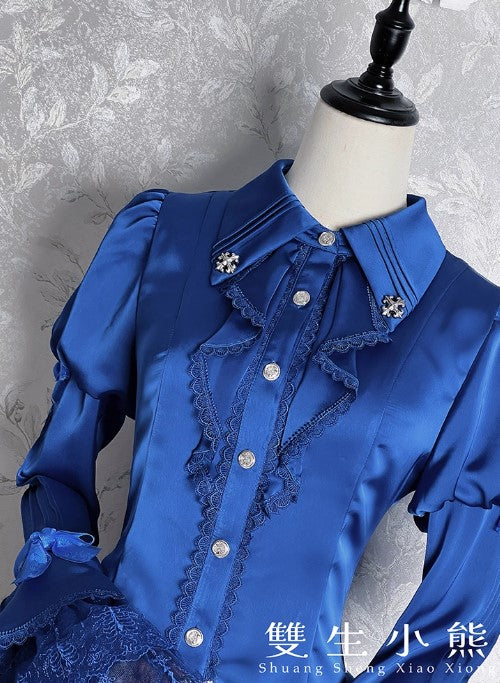 【受注予約~12/8】Black Mist Feast ブラウス・ケープ【双生小熊】