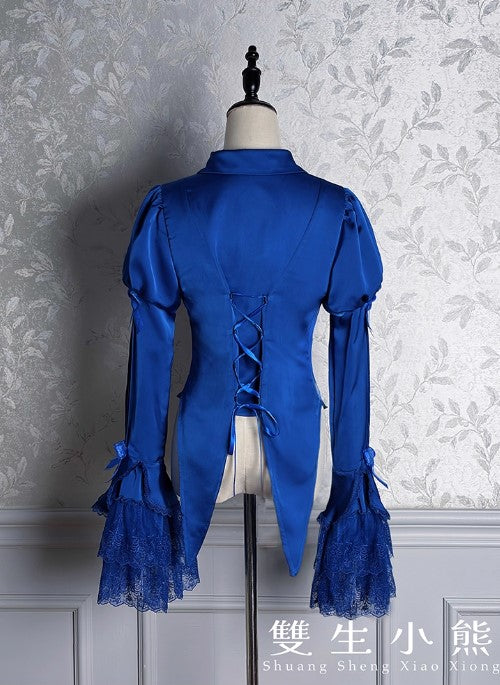 【受注予約~12/8】Black Mist Feast ブラウス・ケープ【双生小熊】