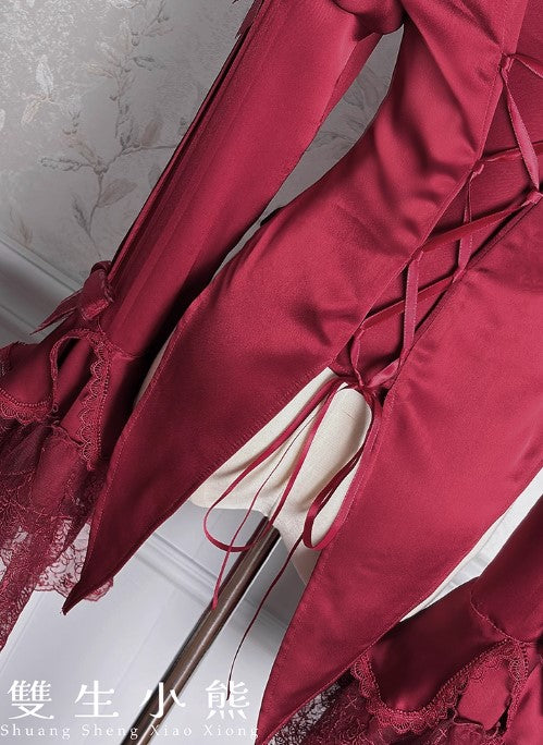 【受注予約~12/8】Black Mist Feast ブラウス・ケープ【双生小熊】