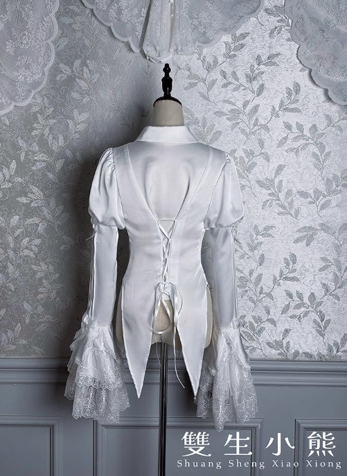 【受注予約~12/8】Black Mist Feast ブラウス・ケープ【双生小熊】