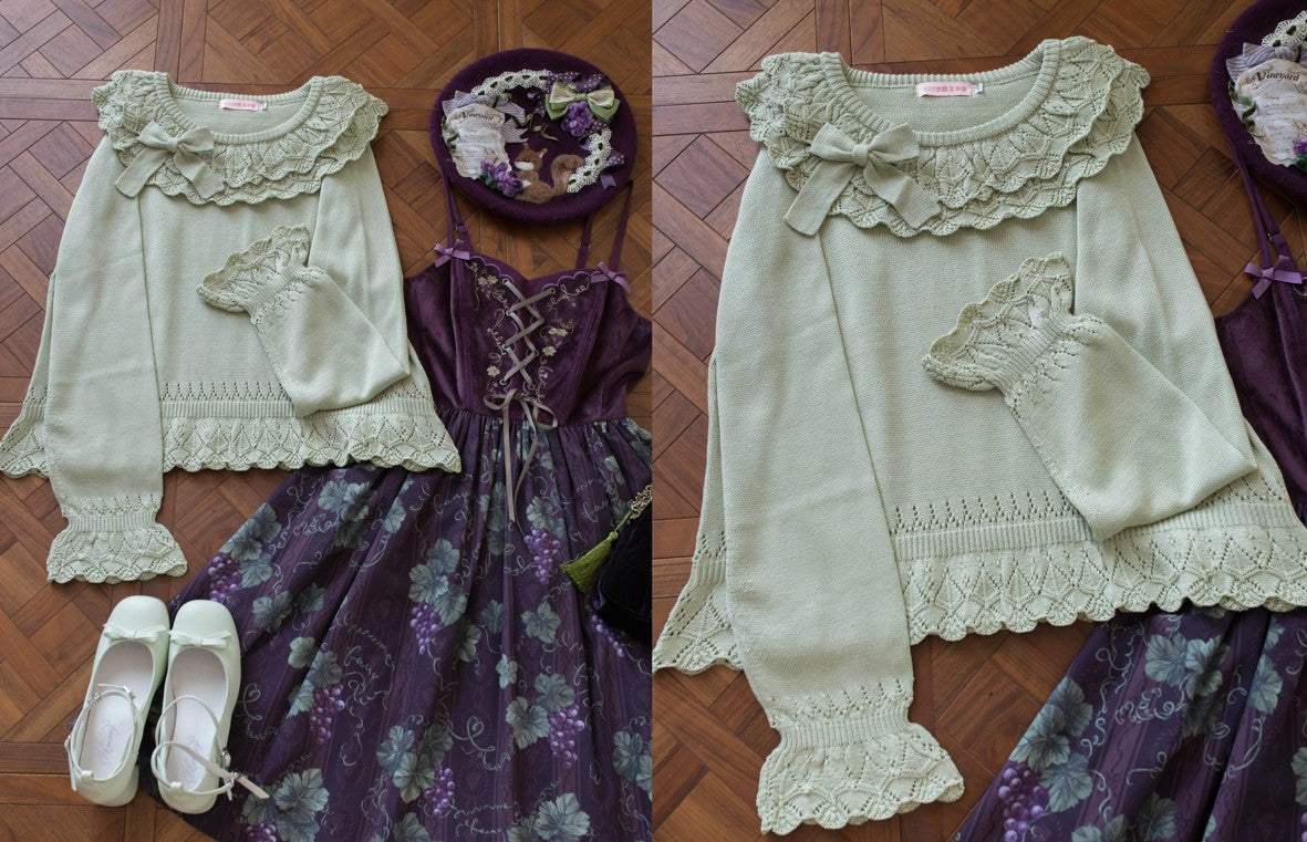 NANA フリルニットトップス【MIST】