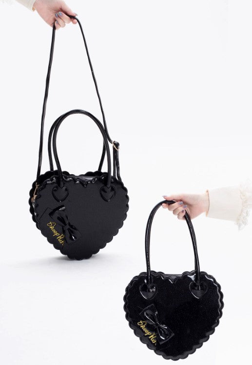 【受注予約~12/18】スカラップハートバッグ(グリッターver.)【Sheep Puff】