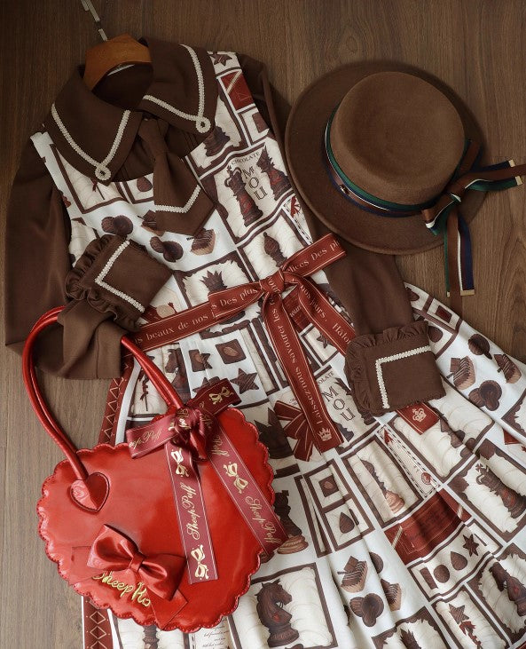 【受注予約~12/18】スカラップハートバッグ(グリッターver.)【Sheep Puff】