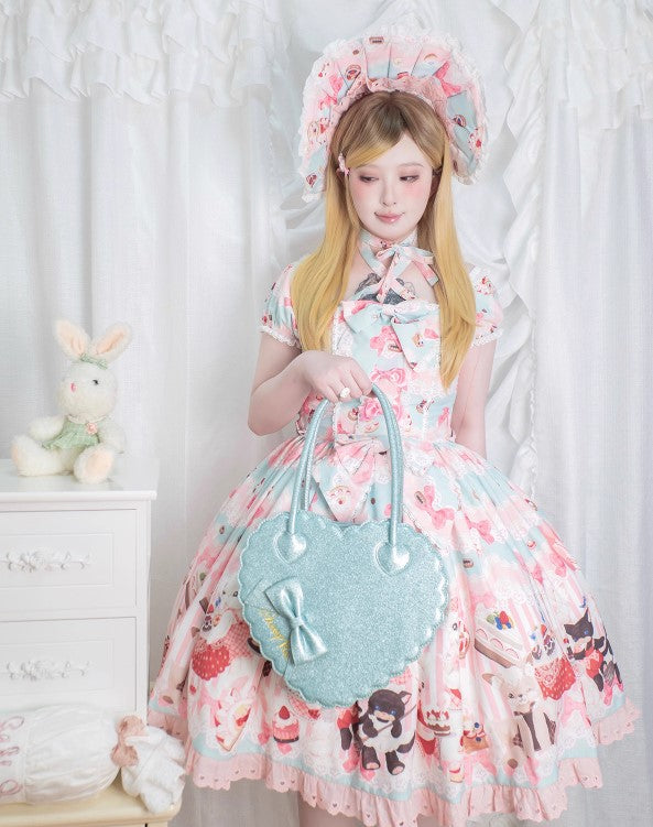 【受注予約~12/18】スカラップハートバッグ(グリッターver.)【Sheep Puff】