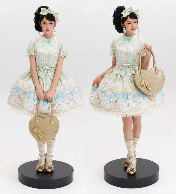 【受注予約~12/18】スカラップハートバッグ(グリッターver.)【Sheep Puff】