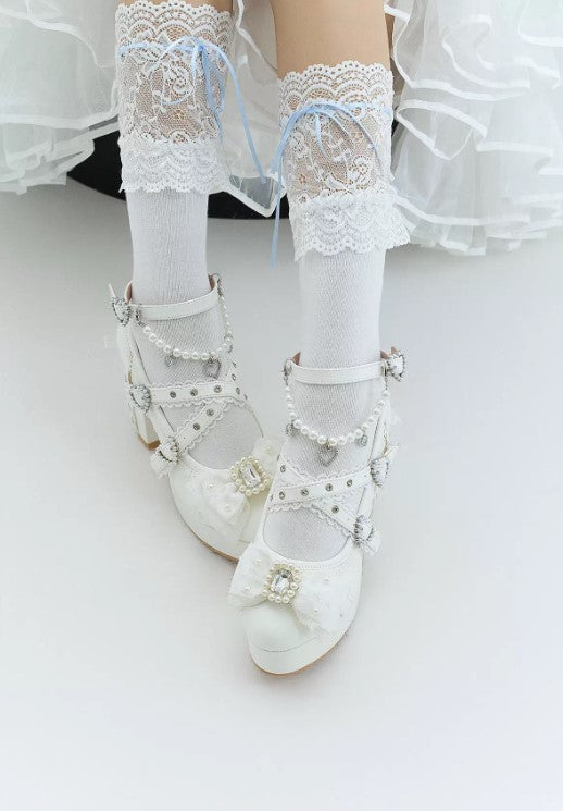 【受注予約~12/17】Jewel Bud クロスストラップシューズ【Sheep Puff】