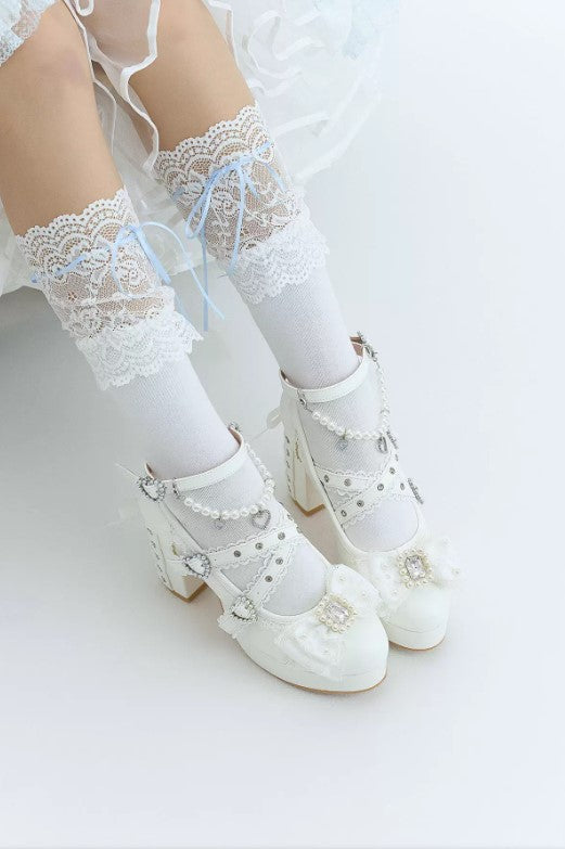 【受注予約~12/17】Jewel Bud クロスストラップシューズ【Sheep Puff】