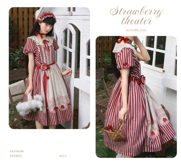 【受注予約~12/18】Strawberry Theater 2.0 ワンピース・ジャンパースカート【NyaNya】