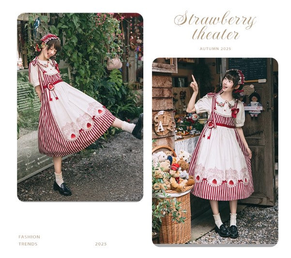 【受注予約~12/18】Strawberry Theater 2.0 ワンピース・ジャンパースカート【NyaNya】
