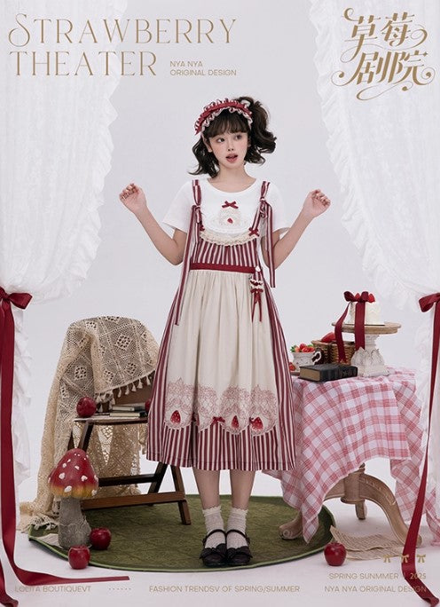 【受注予約~12/18】Strawberry Theater 2.0 ワンピース・ジャンパースカート【NyaNya】