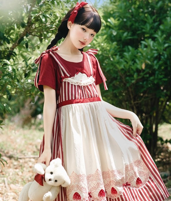 【受注予約~12/18】Strawberry Theater 2.0 ワンピース・ジャンパースカート【NyaNya】