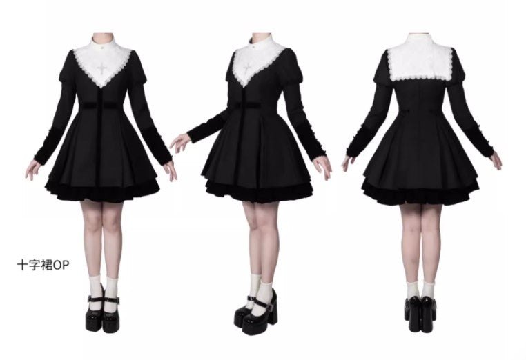 【受注予約~12/25】白夜祭 付け襟【kuroya】