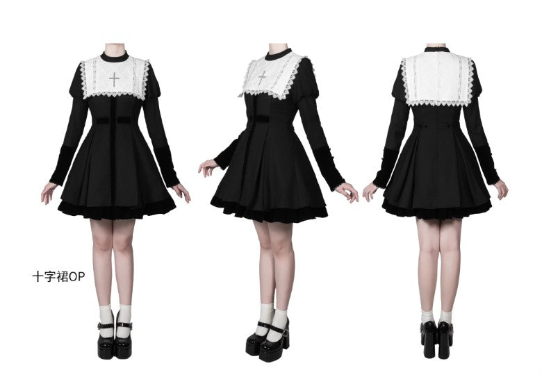 【受注予約~12/25】白夜祭 付け襟【kuroya】