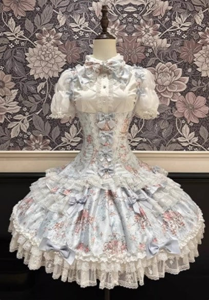 【受注予約~1/7】鏡中花 セットアップ【Dream Lolita】