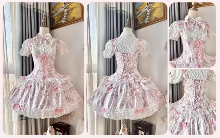 【受注予約~1/7】鏡中花 セットアップ【Dream Lolita】