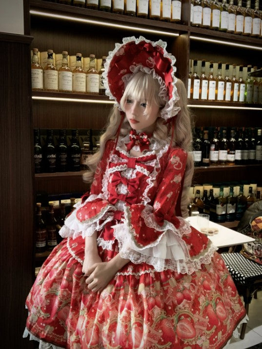 【受注予約~12/28】香水イチゴ ジャンパースカート・ワンピース【Discovering Treasures Studio】