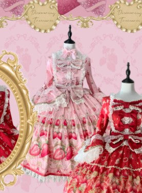 【受注予約~12/28】香水イチゴ ジャンパースカート・ワンピース【Discovering Treasures Studio】