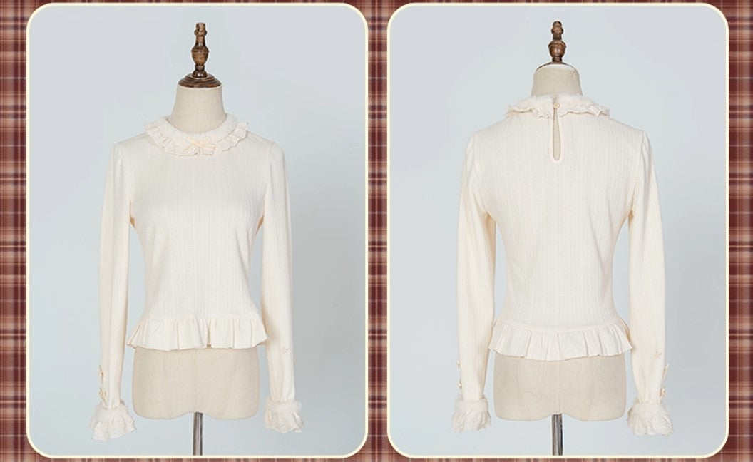 裾ファーリボントップス【B.DOLLY】