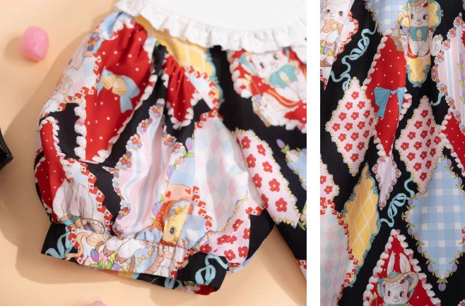 【受注予約~2/25】RETRO FLOWER ワンピース【南十字宇宙洋服社】