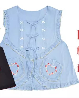 【受注予約~2/25】RETRO FLOWER ジレ・スカート【南十字宇宙洋服社】