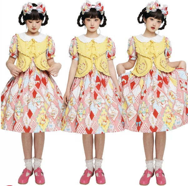 【受注予約~2/25】RETRO FLOWER ジレ・スカート【南十字宇宙洋服社】