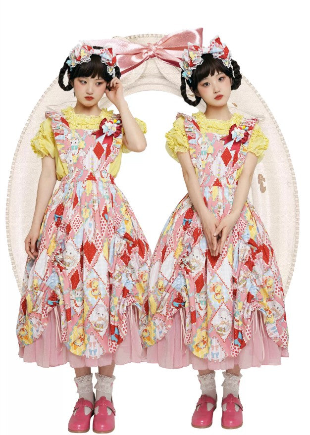 【受注予約~2/25】RETRO FLOWER ジレ・スカート【南十字宇宙洋服社】