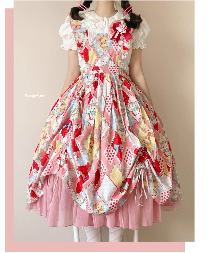 【受注予約~2/25】RETRO FLOWER ジレ・スカート【南十字宇宙洋服社】