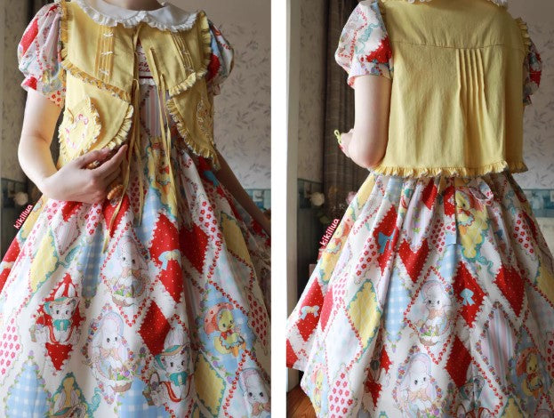 【受注予約~2/25】RETRO FLOWER ジレ・スカート【南十字宇宙洋服社】