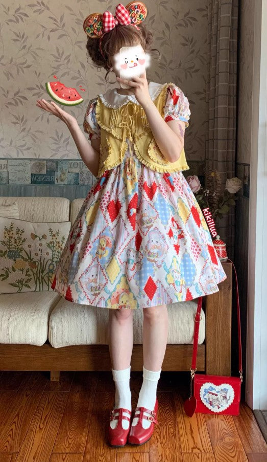 【受注予約~2/25】RETRO FLOWER ジレ・スカート【南十字宇宙洋服社】