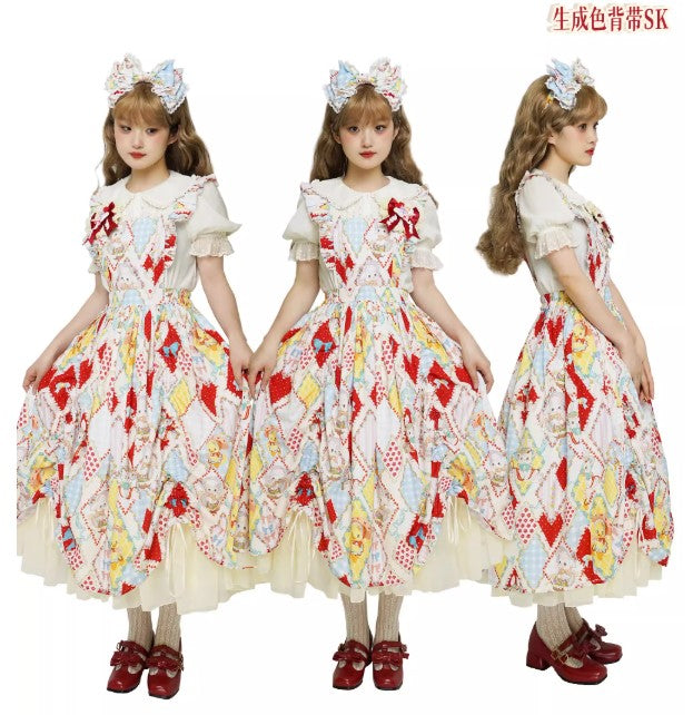 【受注予約~2/25】RETRO FLOWER ジレ・スカート【南十字宇宙洋服社】