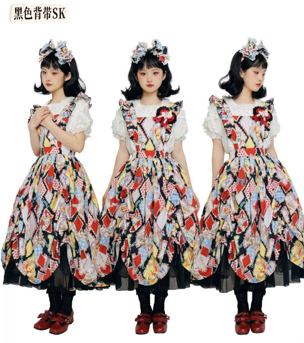 【受注予約~2/25】RETRO FLOWER ジレ・スカート【南十字宇宙洋服社】