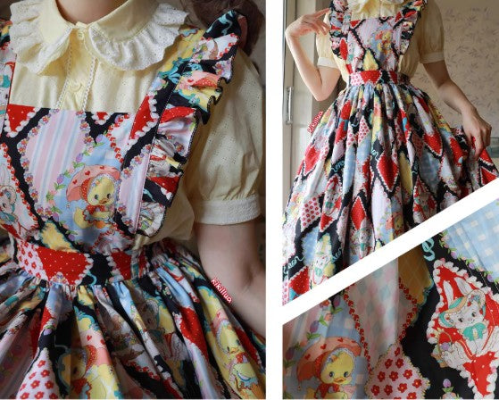 【受注予約~2/25】RETRO FLOWER ジレ・スカート【南十字宇宙洋服社】