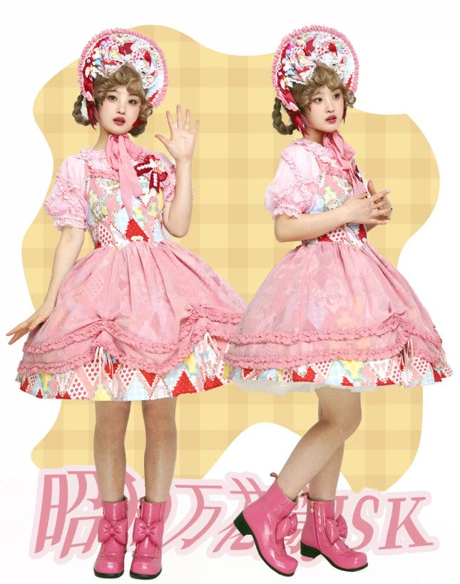 【受注予約~2/25】RETRO FLOWER ジャンパースカート【南十字宇宙洋服社】