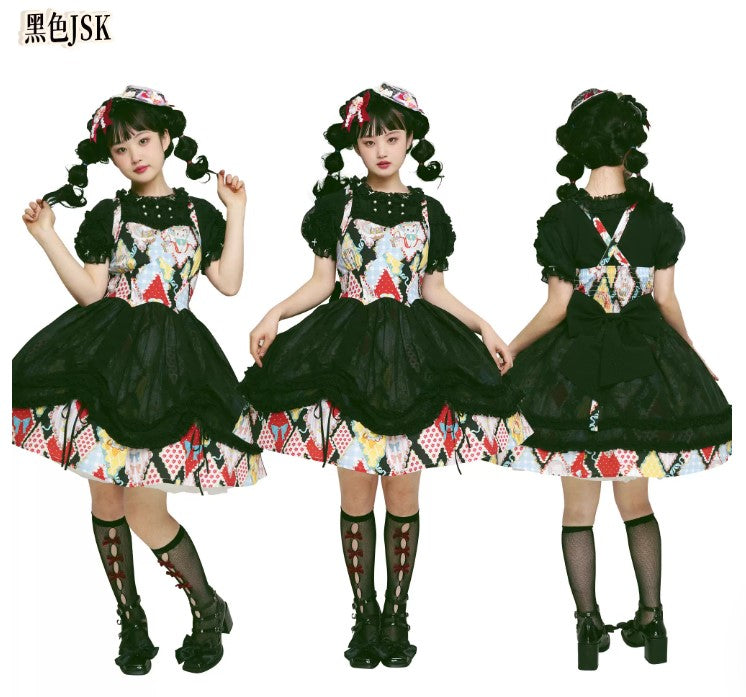 【受注予約~2/25】RETRO FLOWER ジャンパースカート【南十字宇宙洋服社】