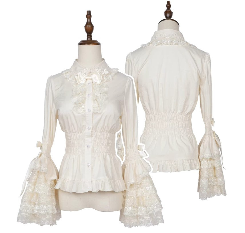 【受注予約~2/15】Black Rose ブラウス【LittlePlum】