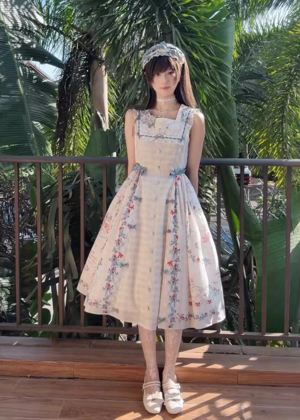 【受注予約~3/5】PorcelainTeaparty ジャンパースカート【CEL】