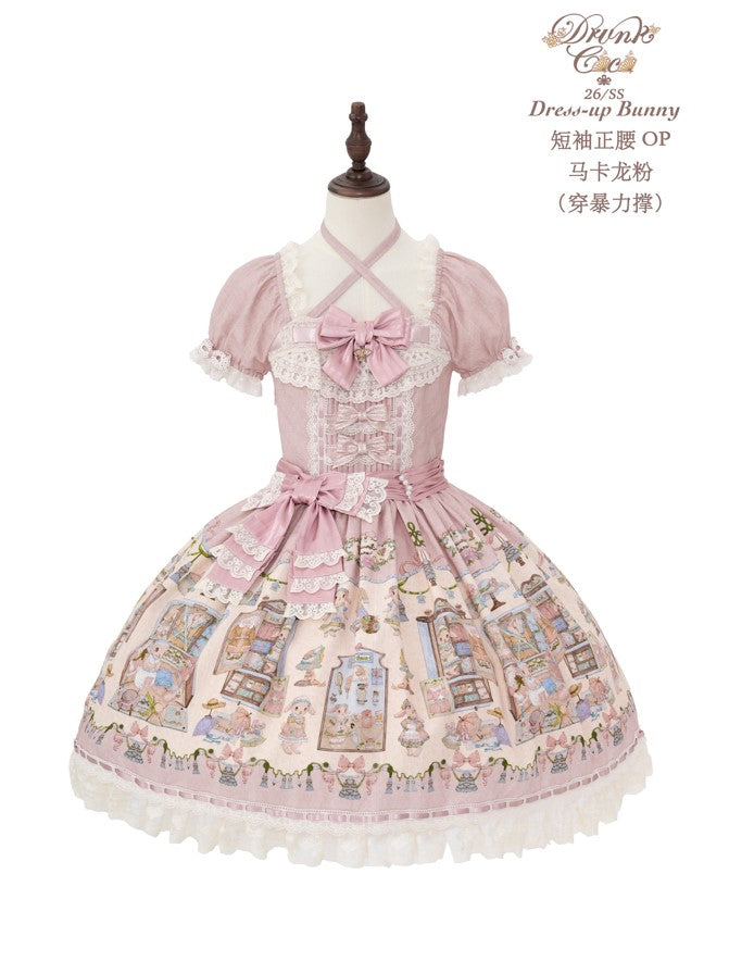 【受注予約~3/12】DressUp Bunny ワンピース【Drunk Coco】