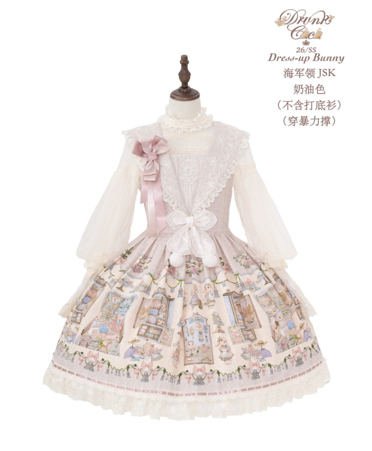 【受注予約~3/12】DressUp Bunny ジャンパースカート・インナートップス【Drunk Coco】
