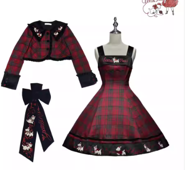 Puppy and WoolBall ジャンパースカート(タイプ2)・ジャケット・フルセット【iris de nuit】