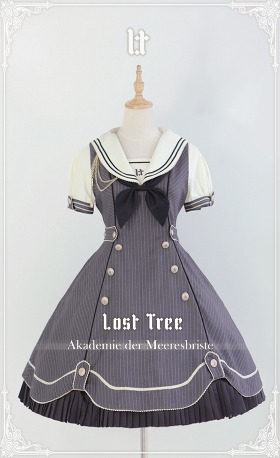【受注予約~3/8】Akademie der Meeresbrise ワンピース(半袖)【Lost Tree】