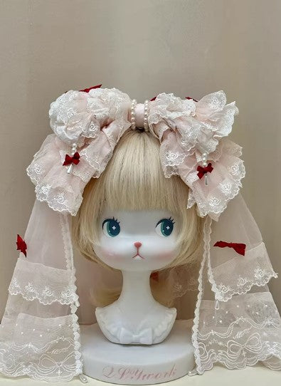 【受注予約~3/18】Strawberry Ribbon ワンピース・フルセット【Dream Lolita】