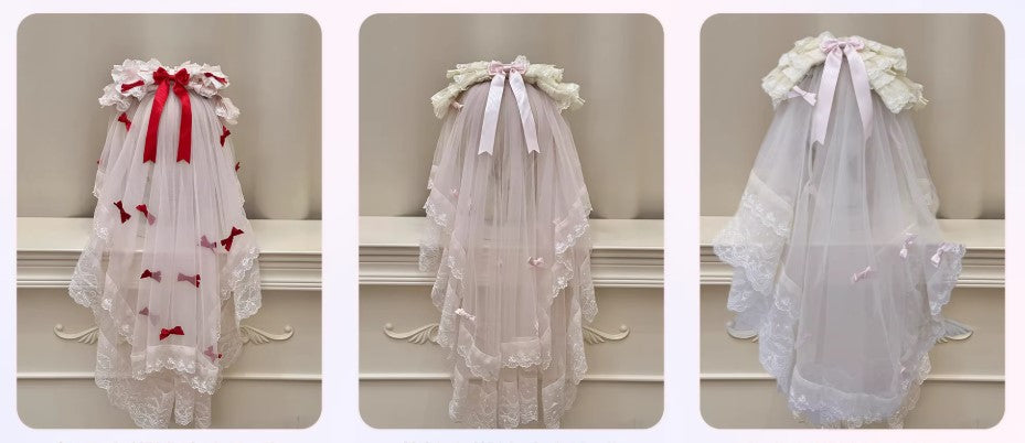 【受注予約~3/18】Strawberry Ribbon ワンピース・フルセット【Dream Lolita】